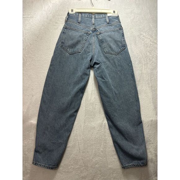 Re/done Hi-rise Jeans  Womens 80's light retro peg leg size 24 style 160-3w8zje - Picture 6 of 10